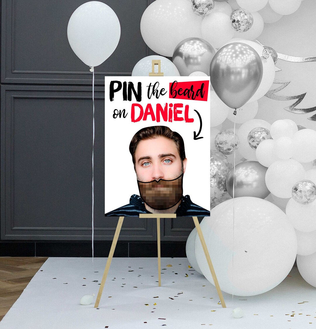 Custom Pin the Tail on Donkey Party Game, Birthday Party Games Adult