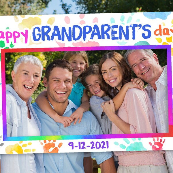 grandparents day photo booth frame