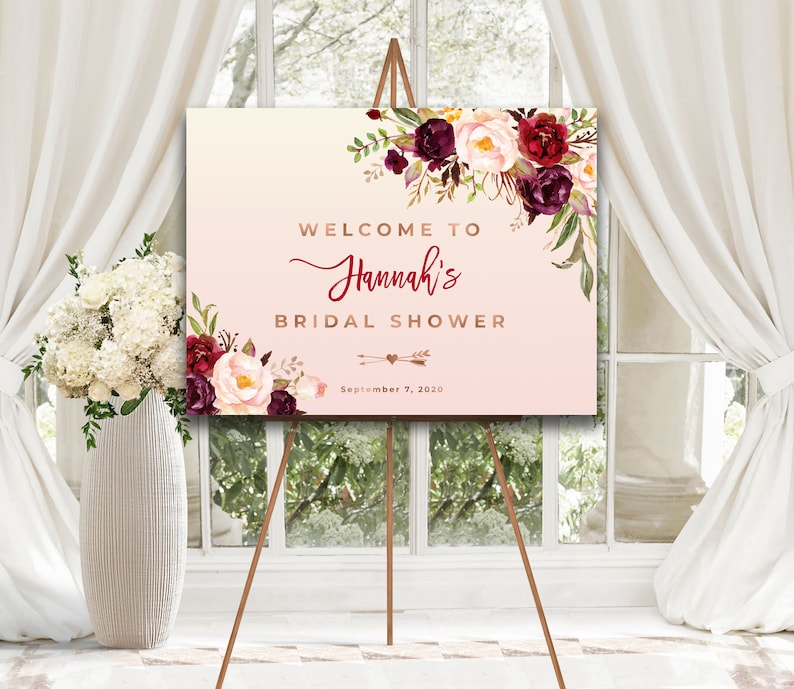 DIGITAL DOWNLOAD Bridal Shower Welcome ...