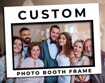 Custom photo booth frame Custom photo props Custom photo booth props Custom Photo prop Custom selfie frame personalized Photo prop frame