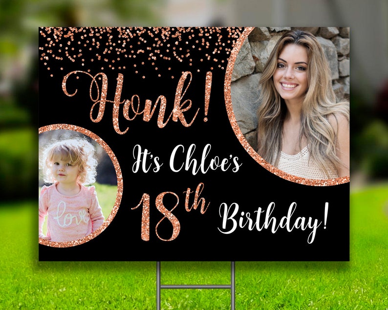 DIGITAL OR PRINTED 18th birthday yard sign 18th birthday