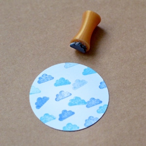 Mini tampon Nuage. Tampon Nuage. Tampon scrapbooking. Tampon pour faire-part. Tampon Mariage
