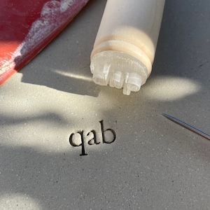 Tampon signature pour poterie. Tampon acrylique signature. Timbre pour céramique, Tampon signature. Letters pottery Stamp.