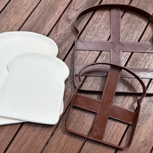 Tartine clay cutter for clay cups. Bread slice clay cutter. Ceramic cutter. Pottery cutter.