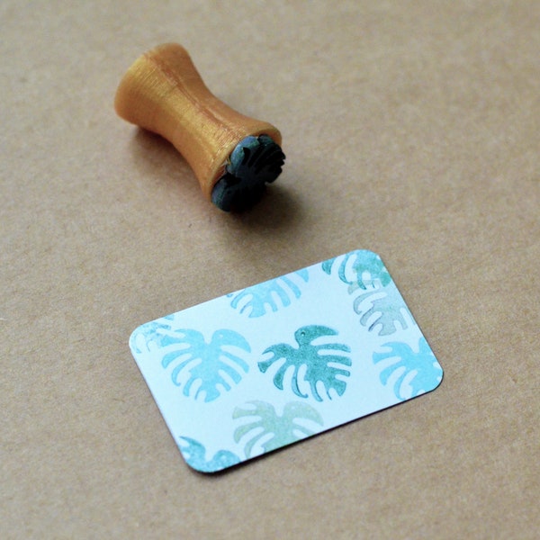 Tampon Monstera. Mini Tampon Feuille de Monstera. Tampon scrapbooking. Tampon pour faire-part. Tampon Mariage