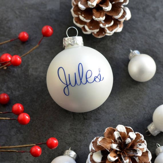 Boule De Noël Personnalisée Avec Prénom Décoration De Noël First Christmas Ornament Cadeau De Noël Décoration Pour Sapin De Noël Xmas