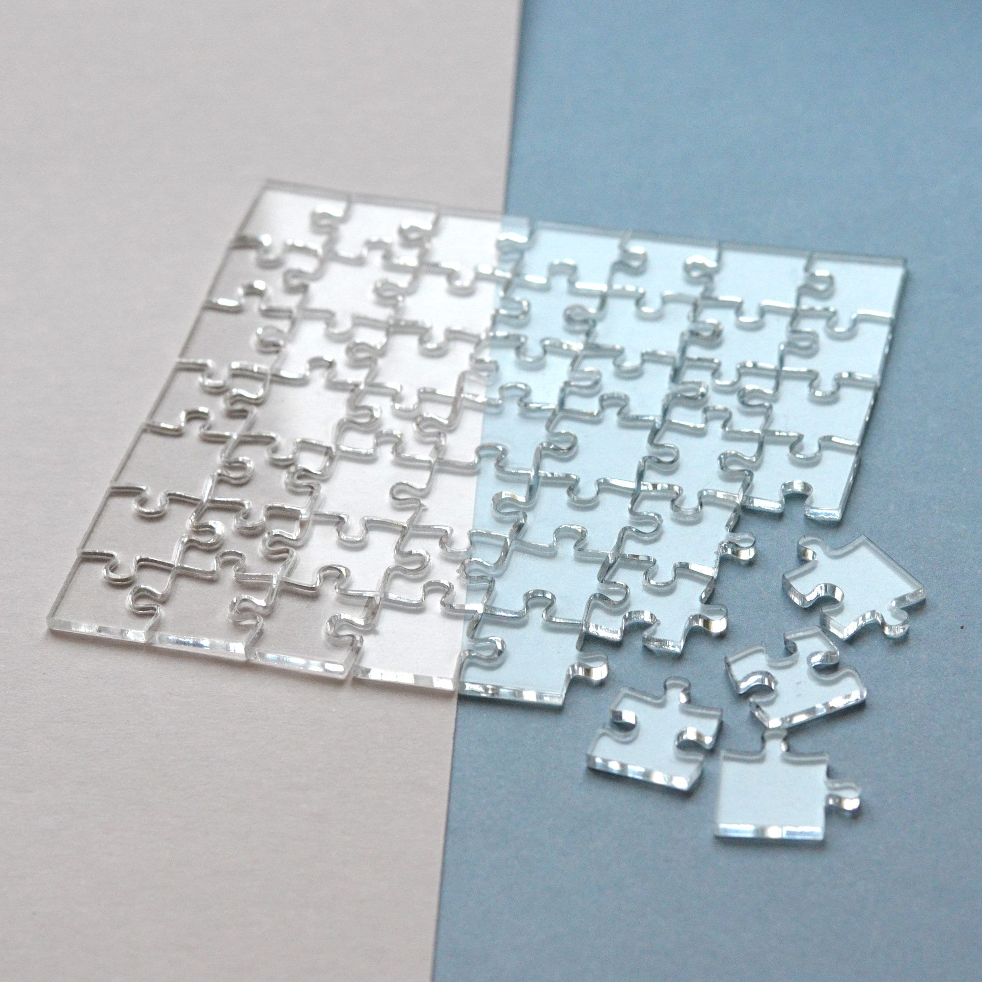 Irregular Acrylic Block Puzzle Transparent Acrylic Plaque Engraved