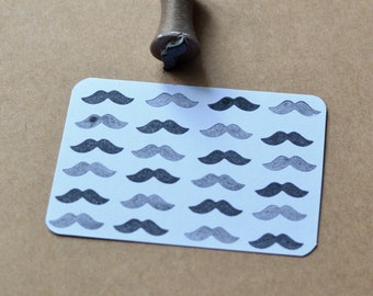 Mini Mustache Stamp - Moustache stamp - Stamp for planner