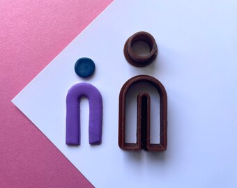 Arche cookie cutter for polymer clay. Clay Arch cookie cutter. Fimo clay cookie cutter. Arch jewelry cookie cutter.
