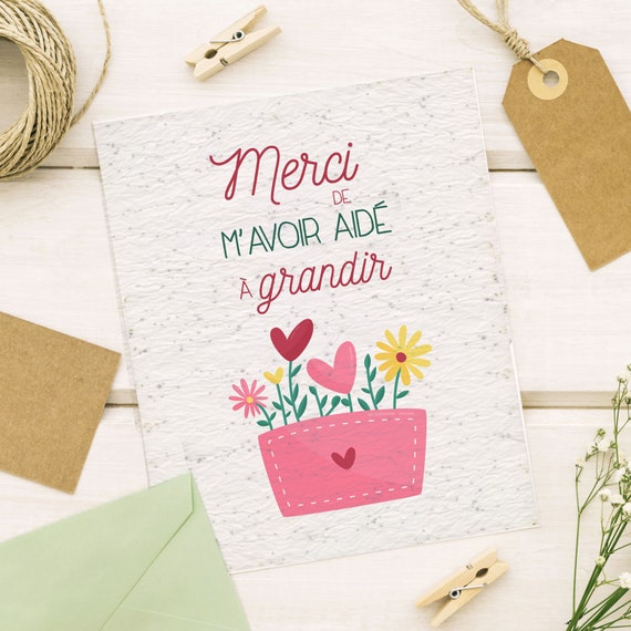 Faire-part Cœur de fleurs  Papierfleur, le papier qui fleurit