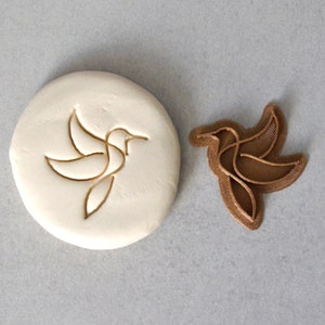 Tampon Colibri pour savon, Tampon Oiseau. Timbre pour savon SAF. Tampon poterie. Tampon pour céramique.