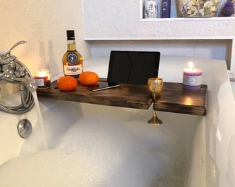Bath Tray, Size: 71x15 in cm, or 28x6 in inch, Bath Shelf, Bath Caddy, Bath Board, Bath Tray Caddy, Bathroom decor