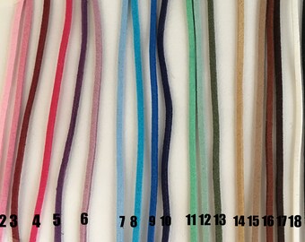 suede cord cord, various colors, 1.7 x 2.6 mm, 95 cm coupon