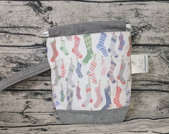 Project bag, cute sock fabric