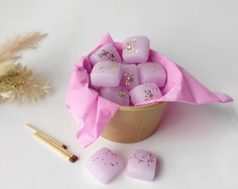 Peony Floral Wax Melts | Soy Wax Cubes for Burner | Elegant Home Fragrance Gift