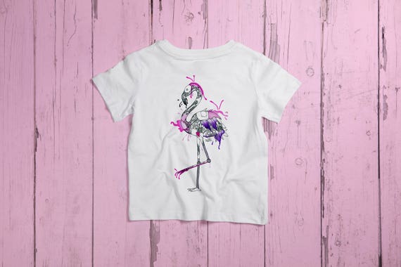 Top fenicottero per bambini t-shirt fenicottero rosa | Etsy Italia