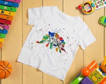 Kids Stegasaurus Top, Spiney Dinosaur T-shirt, Rainbow Dino Tshirt, Stegasaurus Lover Gift, Dino Birthday Outfit, Dinosaur T-Shirt Gift