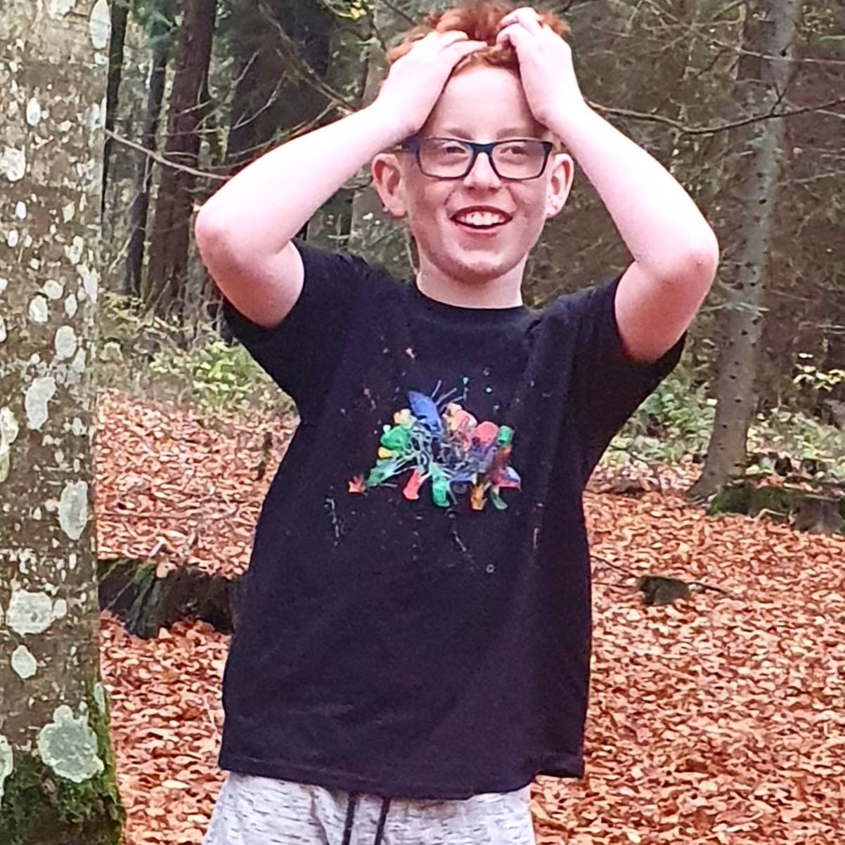 Image of Mens Rainbow Stegasaurus T-Shirt, Dino Dinosaur Abstract Top Tee Shirt