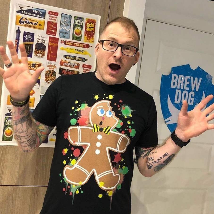 Image of Mens Gingerbread T-Shirt, Funny Christmas Xmas Ginger Bread Cookie Tee Top Gift