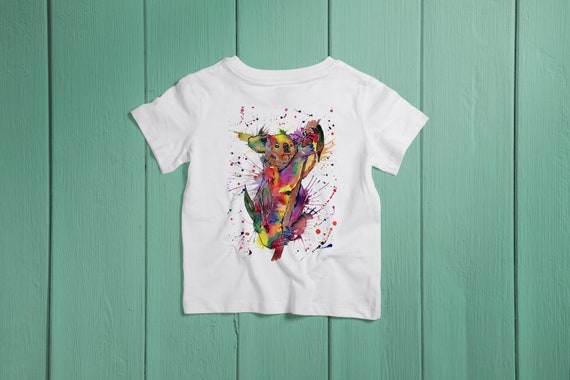 Kids Rainbow Koala T Shirt Australia Day Australian Animals Etsy