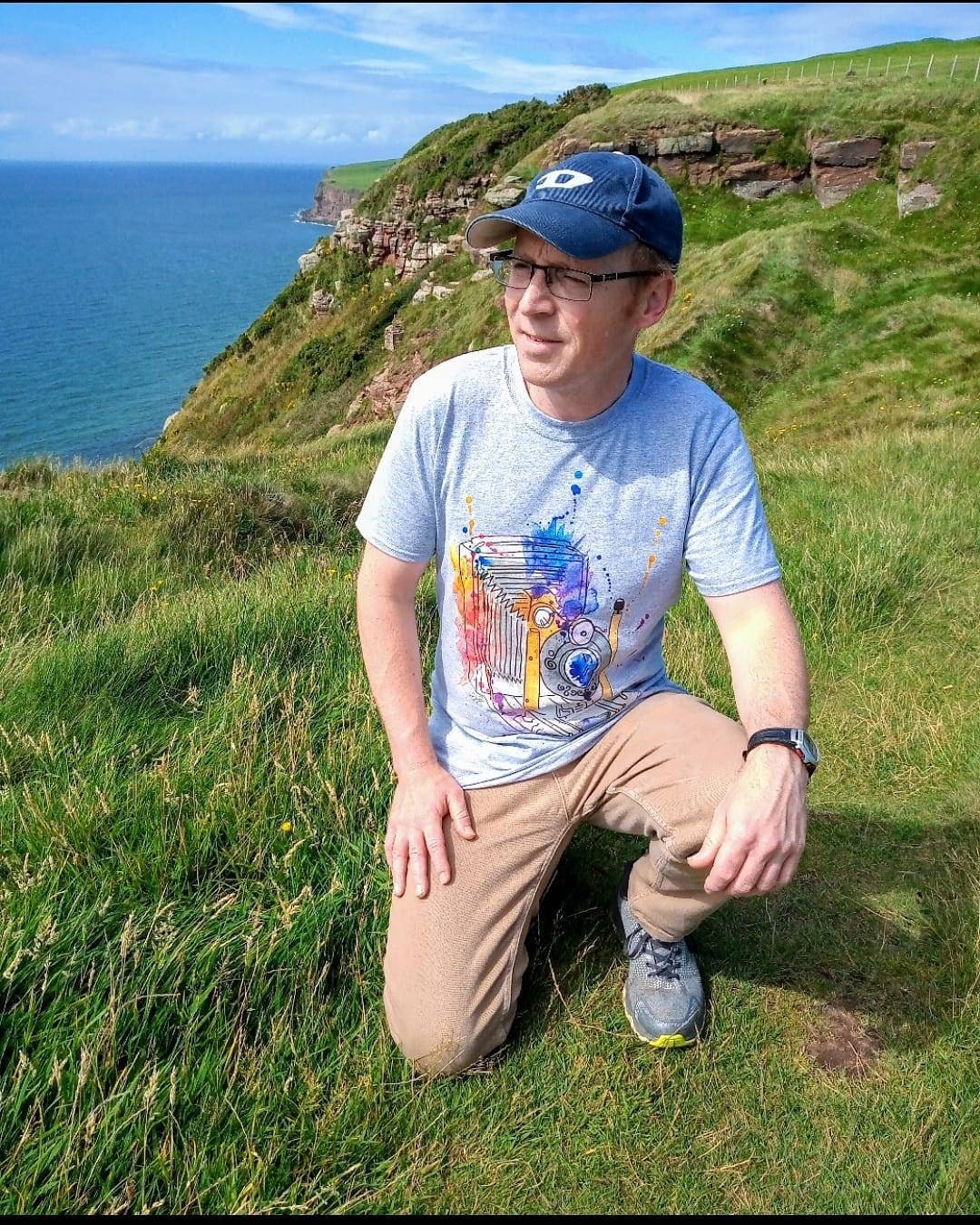 Image of Mens Camera T-Shirt, Vintage Photographer Tshirt, Photography Lover Shirt, Classic Clothing, Watercolour Pocket Kodak, Photographers