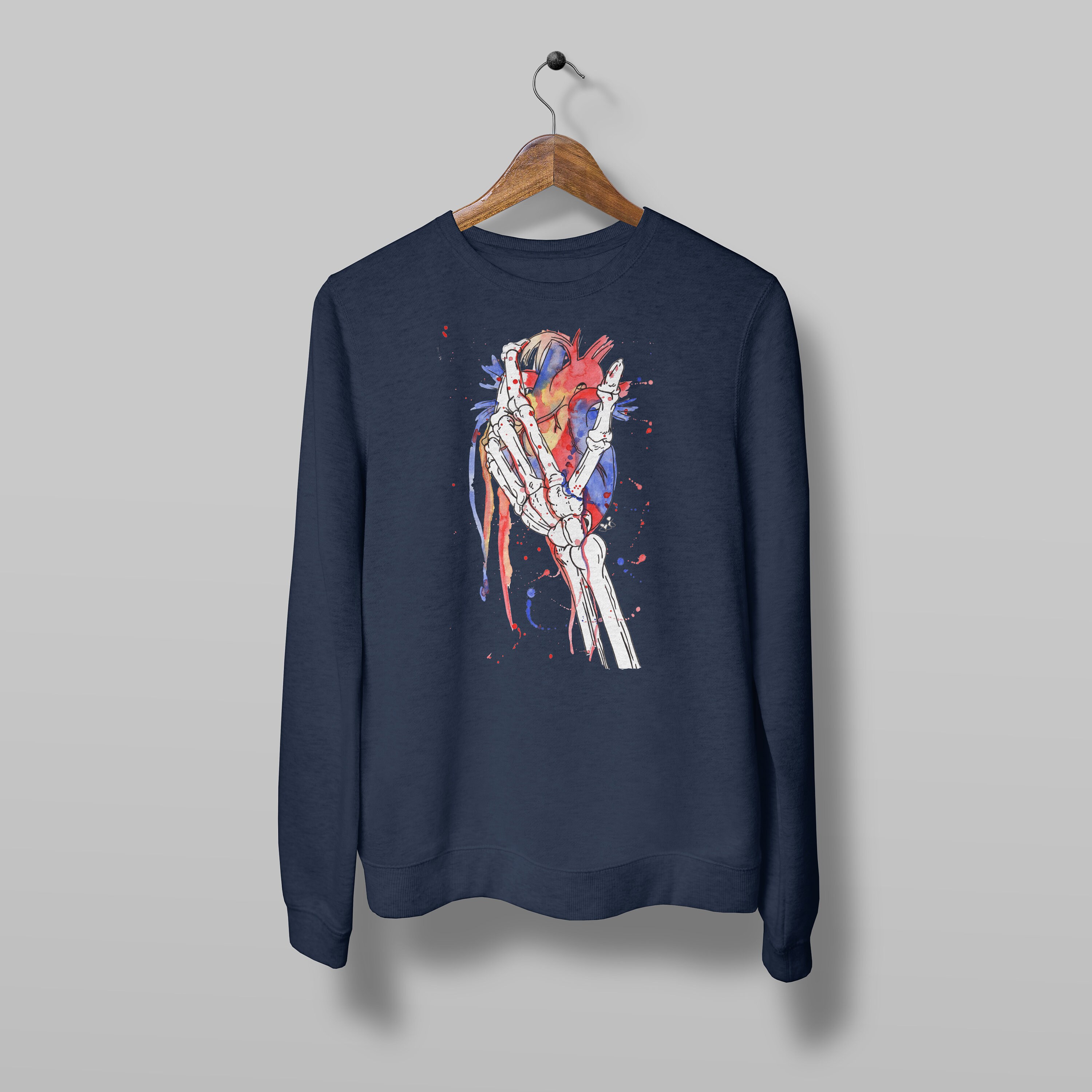 bleeding heart sweater