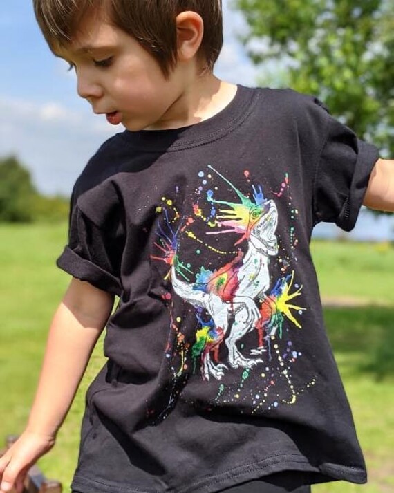 dinosaur rainbow t shirt