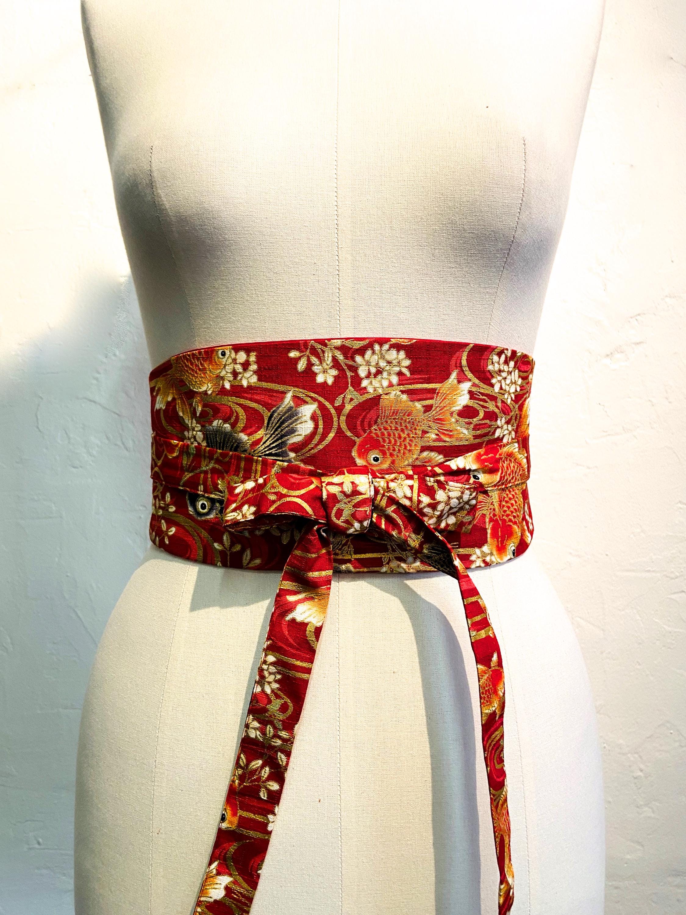 Ceinture Obi Japonaise élastique Multicolore - Taille Unique, Style Corset, Neuf Avec étiquettes