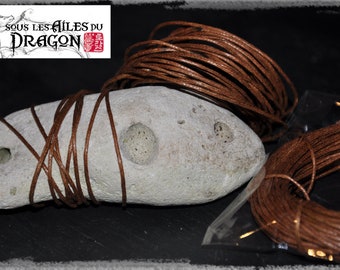 Set of 2 x 10 ml of waxed cotton diameter 1 mm