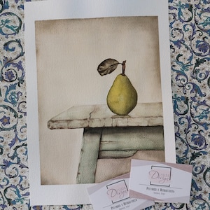 Stille life painting,Watercolor still life,Fruit watercolor,Home decor still life,Wall decor still life,Still life artwork decor watercolor