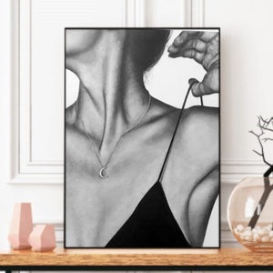 Sinnliche Frau Druck, Sexy Frau feine Kunst, Frau Wand Dekor, Frau Bleistift Zeichnung, Mädchen Skizze Druck, nackte Frau, Frau Wand Kunst