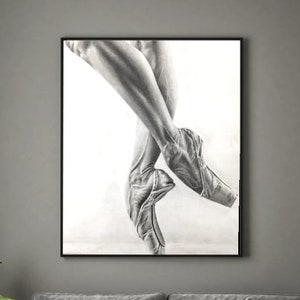 Ballerina Spitzenschuhe Kunstdruck,Ballerina Kunstdruck,Tänzer pointe Kunstdruck,Tanz Kunstdruck,Dance pointe Plakat,Ballet Liebhaber,Tanzliebhaber
