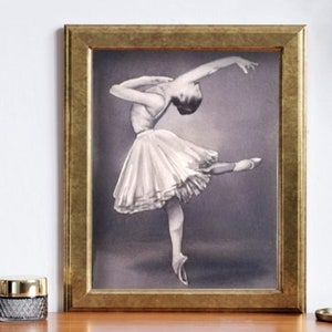 Ballerina sulle punte acquerello,Dipinto ballerina,Ballerina acquerello,Donna ballerina quadro,Regalo amanti ballo acquerello,Ballerina arte