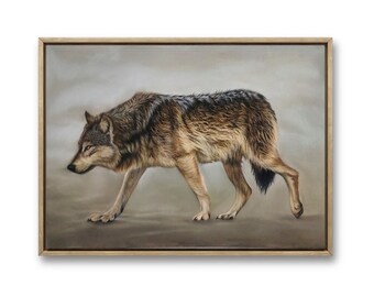 Wolf art, Animal wall art, Animal painting, Wolf wall art, Original wolf artwork,Wildlife animal art,Wood animal art,Wolf painting wall art