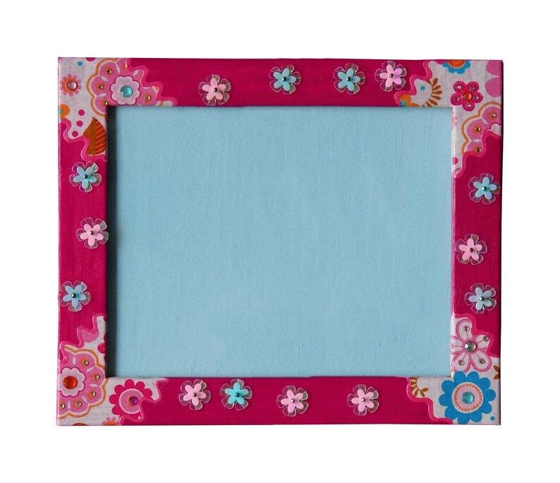 Fuschia Pink Fl Picture Frame For Image 0