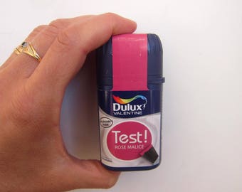 Paint brand Dulux Valentine color "Rose Malice" or "raspberry" pink