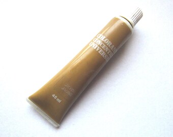 Tube de colorant "jaune oxyde" BIEN ENTAME. A disperser ds peintures à l'huile, glycérophtalique, cellulosique émulsion vinylique, acrylique