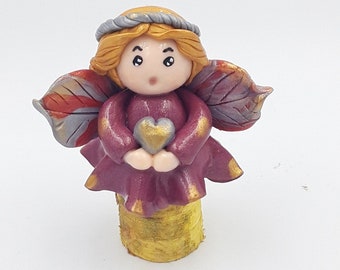 Angel of love- fairy figurine on the theme of love- height 8cm-Fairy gift