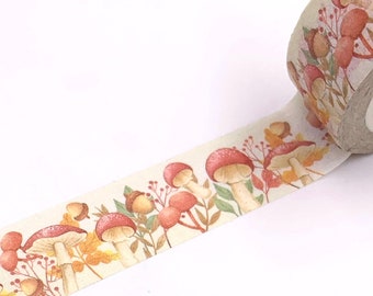 NASTRO PER MASCHERATURA Funghi, Washi fancy tape, Scrapbooking