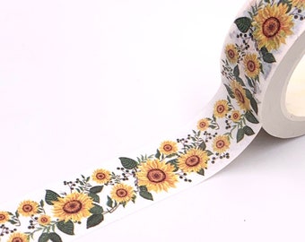 NASTRO PER MASCHERATURA Girasoli, Washi Tape fantasia, Scrapbooking