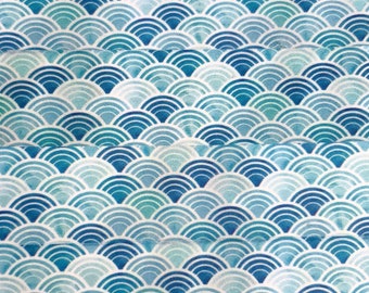 MASKING TAPE - Japanische Muster Seigaiha blau und weiß - washi tape masking tape - Bullet Journal bujo - Scrapbooking Horoskop
