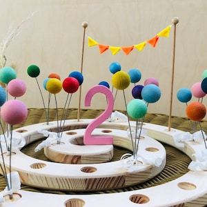PALLONCINO PERSONALIZZATO Selezione del colore del tavolo di compleanno Palloncino Grimm Compleanno bambini Compleanno bambini Bambino Colorato Rosa Menta Grigio Rosso