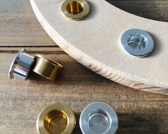 PORTAVELAS Inserto para anillo de cumpleaños // Vela de aluminio latón // Accesorios Cadena de cumpleaños Vela de cumpleaños Portavelas de aluminio Inserto de vela