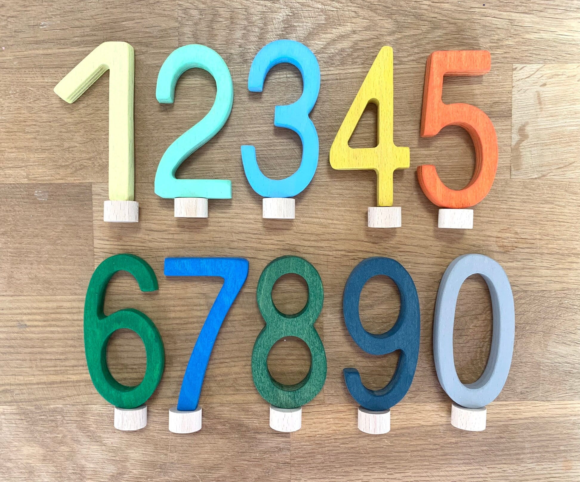 Set Blue 10 Numbers 0-9 Birthday Number Plugs Colorful Accessories Birthday Wreath Birthday Plugs Decoration Plugs 1 2 3 4 5 6 Boy Girl