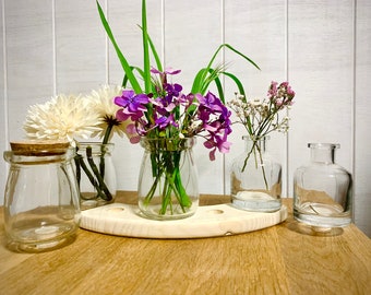 Large glass vase plug-in bottle birthday plug flower vase decoration Scandi Boho dried flowers vase birthday ring birthday fresh flowers cork