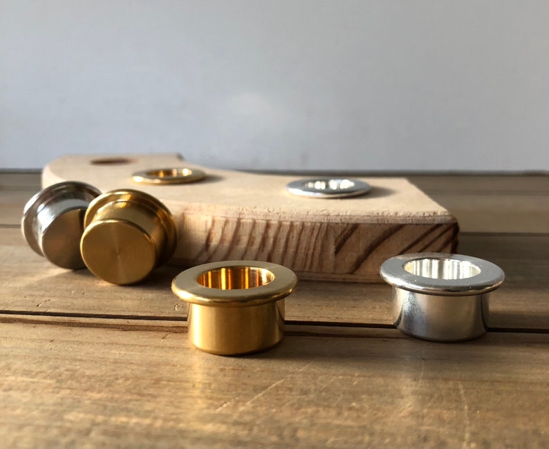 Candle holder insert for birthday ring // brass aluminum candle // accessories birthday chain birthday candle aluminum holder candle insert image 8