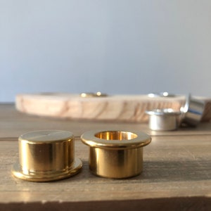 Candle holder insert for birthday ring // brass aluminum candle // accessories birthday chain birthday candle aluminum holder candle insert image 6