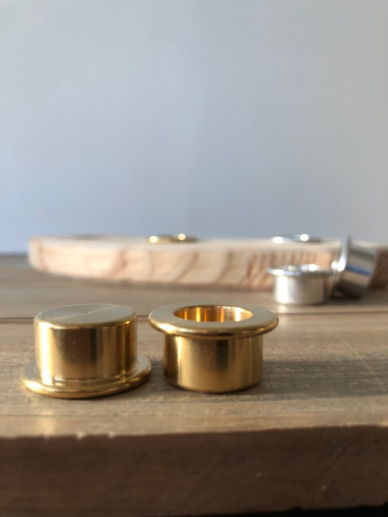 Candle holder insert for birthday ring // brass aluminum candle // accessories birthday chain birthday candle aluminum holder candle insert image 6