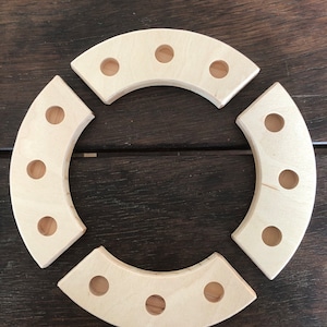 Verjaardagsring met 3 gaten, verjaardagskrans, vakantiering cadeau // kwartcirkel Waldorfdecoratie, seizoenstafel, verjaardagsfeestje, verjaardagstafel
