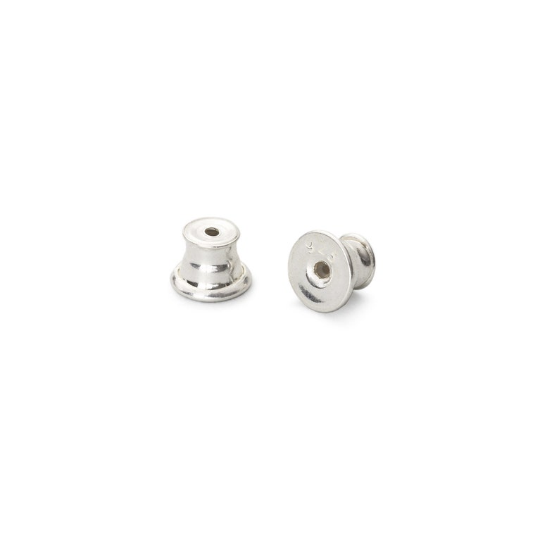 Dainty minimalist abstract small stud earrings silver & gold image 3